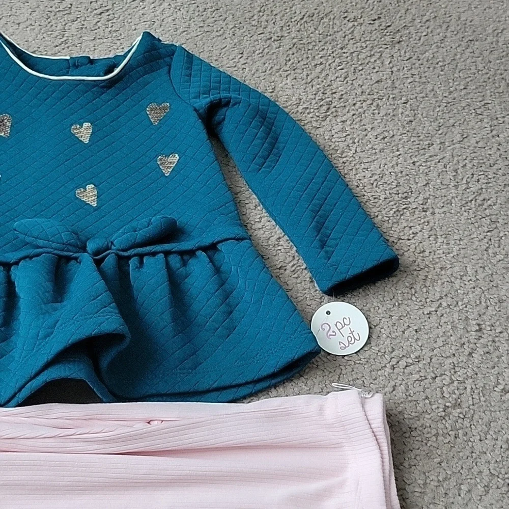 NWT Nannette Toddler Girl's 2 Piece Outfit